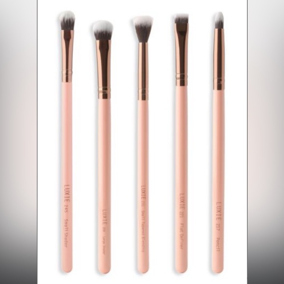 LUXIE 5-Piece Rose Gold Eyeconic Brush Set - Picture 2 of 8